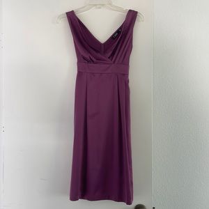 Purple mid length dress
